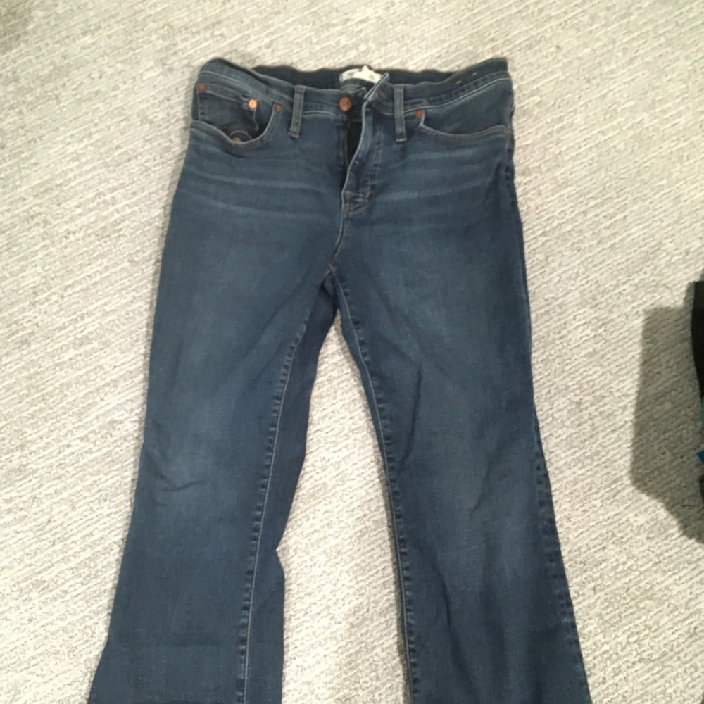 Madewell Dark Blue Flare Jeans